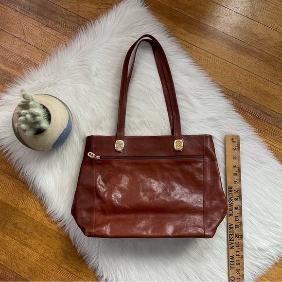 Marino Orlandi vintage 90’s large Italian leather shoulder tote travel bag - Picture 9 of 13